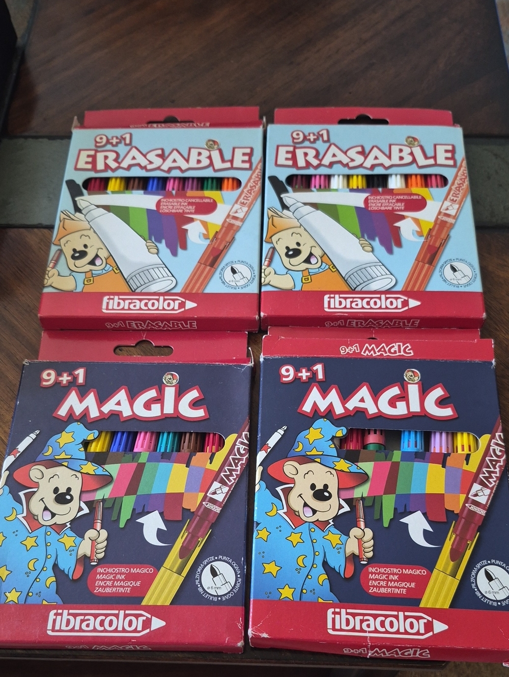 Fibracolor 9+1 Erasable & Magic Colored Markers Set - Multicolor